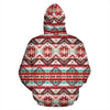 Aztec Western Style Print Pattern Zip Up Hoodie