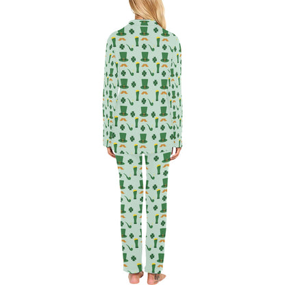 St Patricks Day Print Design LKS304 Women's Long Pajama Set