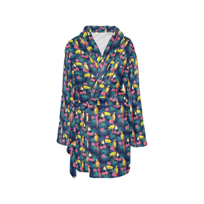 Toucan Parrot Design Women's Fleece Robe