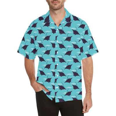 Manta Ray Print Design LKS403 Men's Men's Hawaiian Shirt