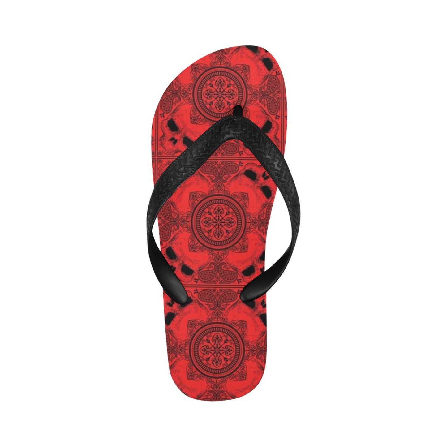 Bandana Red Print Design LKS304 Flip Flops