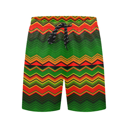 Serape Print Design LKS306 Men's Swim Trunks Beach Shorts