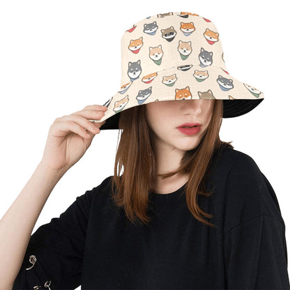 Shiba Inu Print Design LKS3010 Unisex Bucket Hat