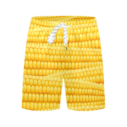 Agricultural Corn cob Pattern Men's Swim Trunks Beach Shorts