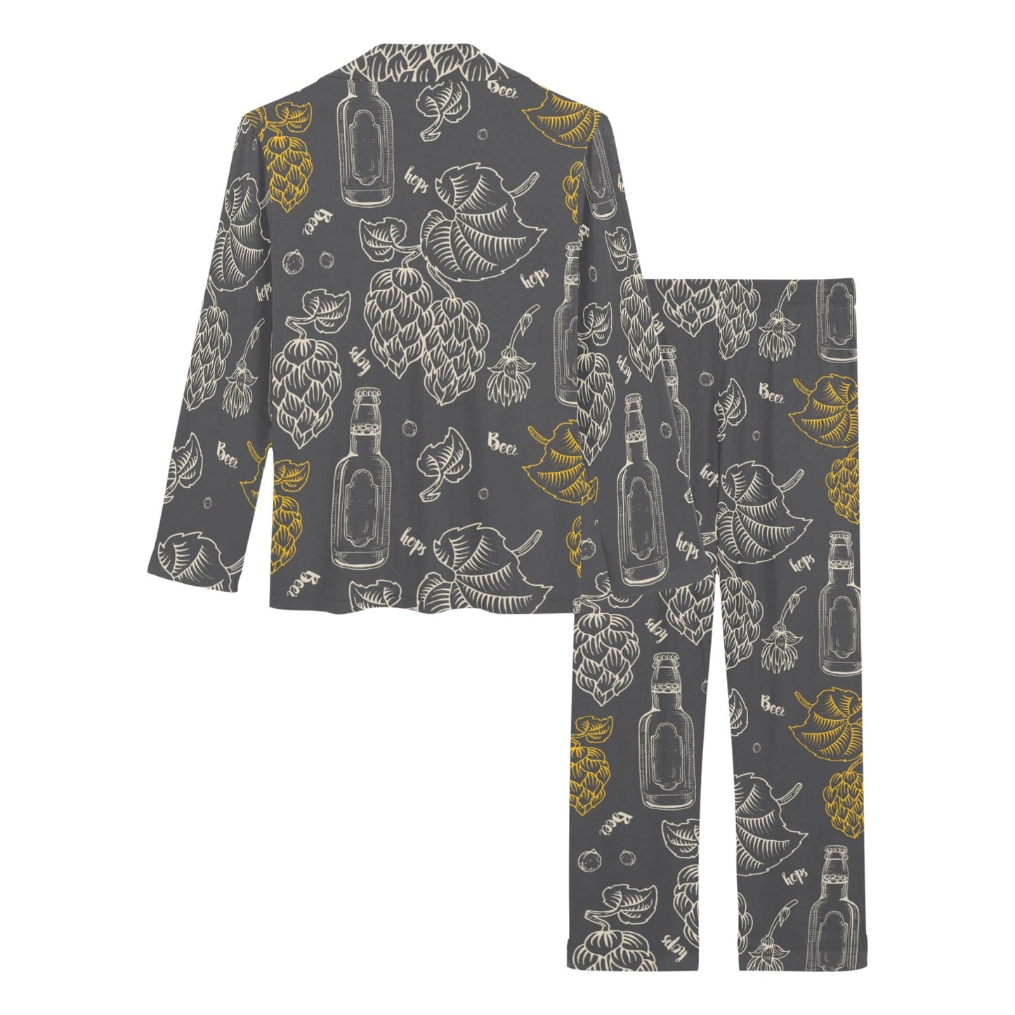 Hope Pattern Print Design 01 Women's Long Pajama Set