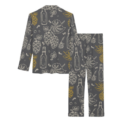 Hope Pattern Print Design 01 Women's Long Pajama Set