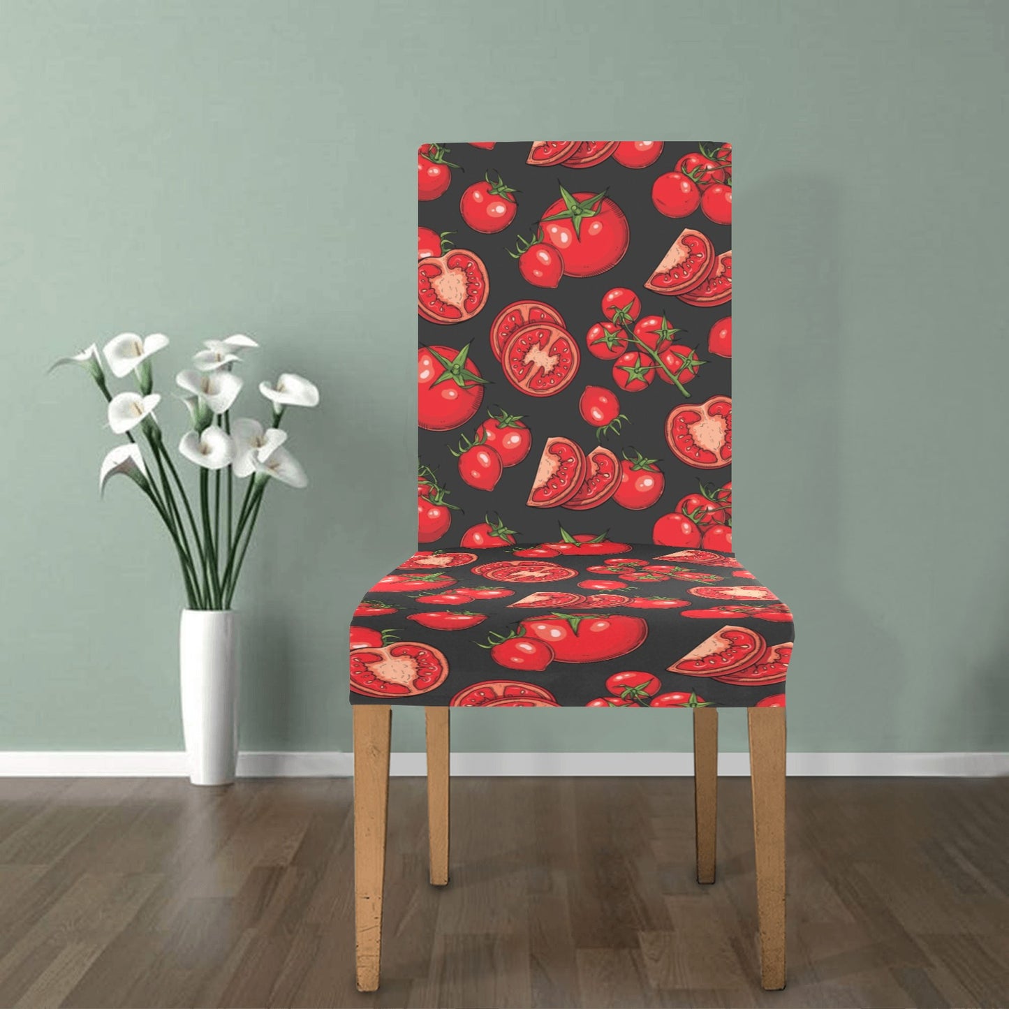 Tomato Print Design LKS303 Dining Chair Slipcover