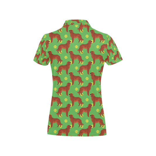 Setters Irish Print Design LKS302 Women's Polo Shirt