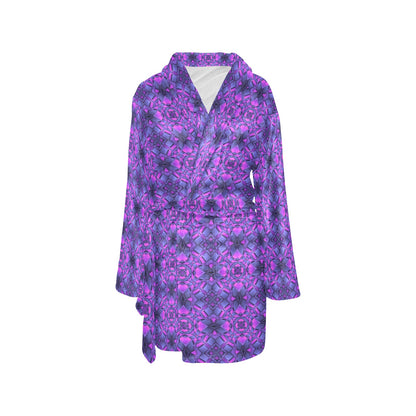 kaleidoscope Pattern Print Design Women's Fleece Robe