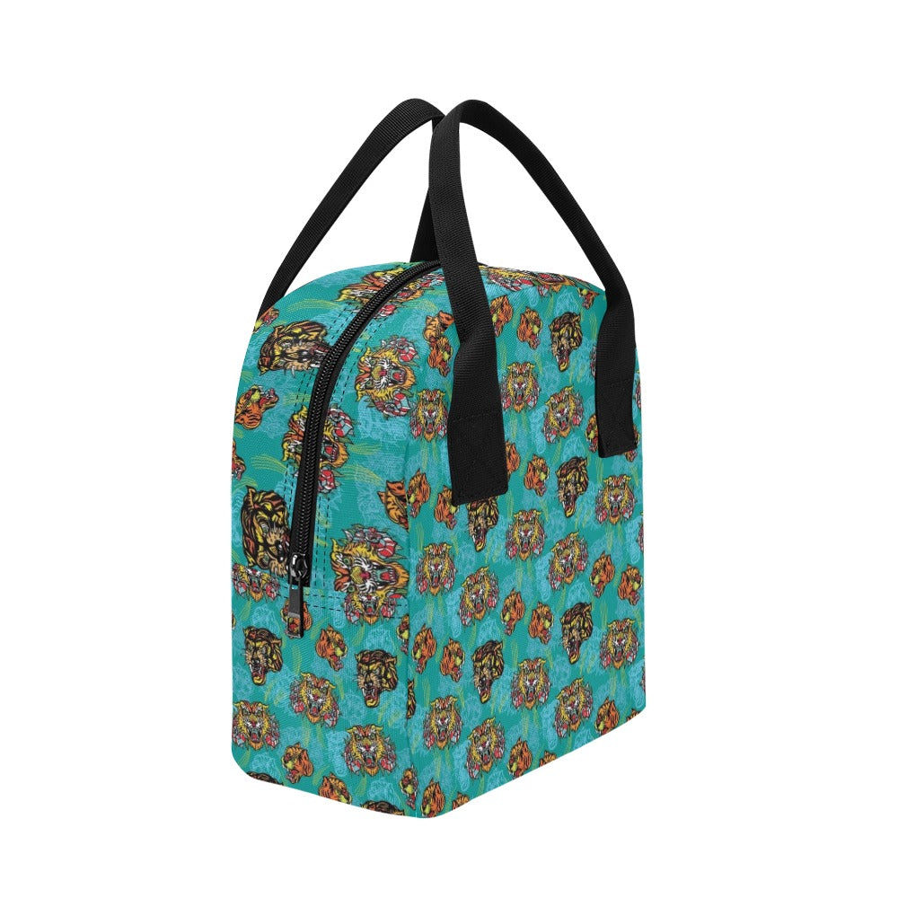 Tattoo Tiger Head Print Design LKS304 Insulated Lunch Bag