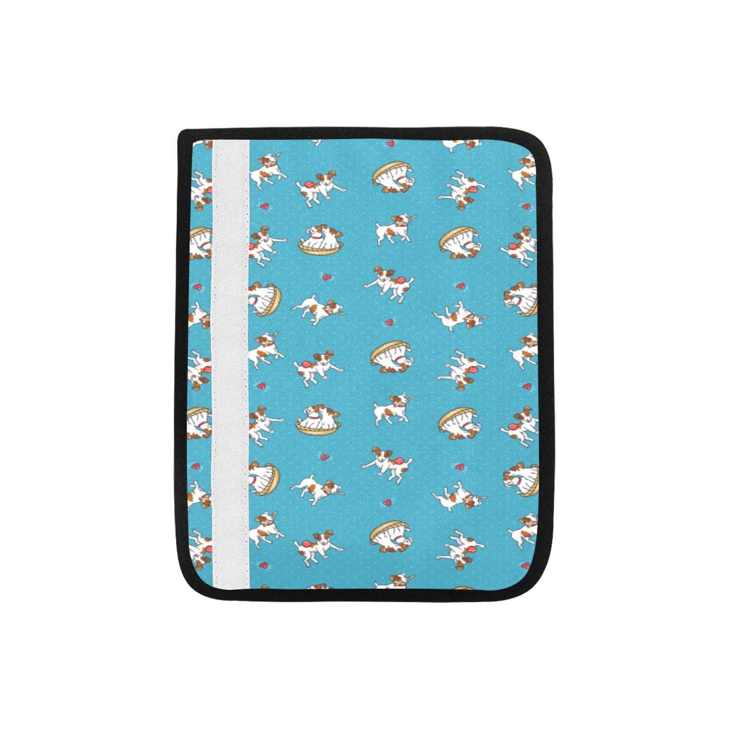 Russell Terriers Playing Print Design LKS305 Car Seat Belt Cover