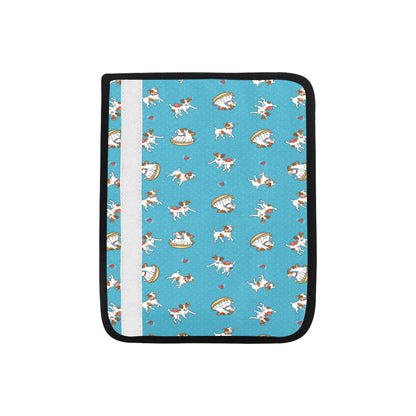 Russell Terriers Playing Print Design LKS305 Car Seat Belt Cover