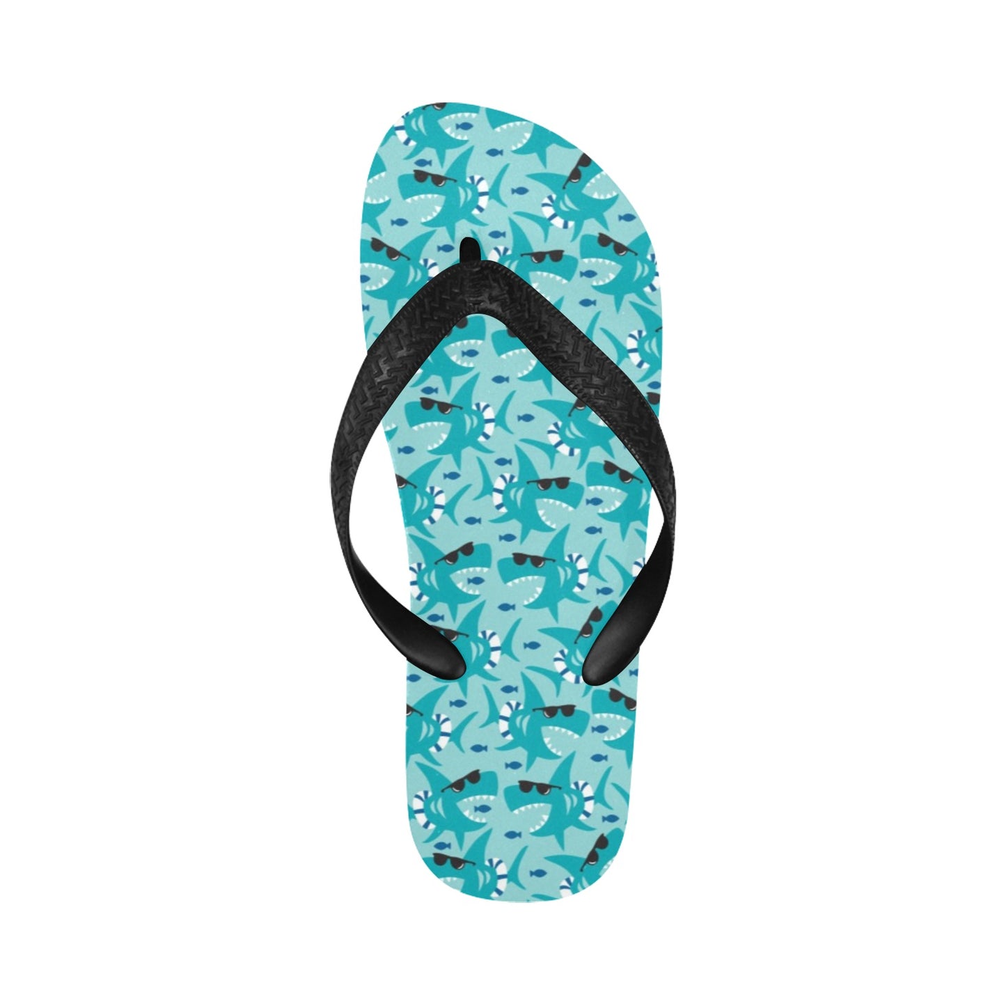 Shark Cute Print Design LKS302 Flip Flops