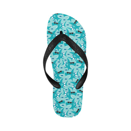 Shark Cute Print Design LKS302 Flip Flops