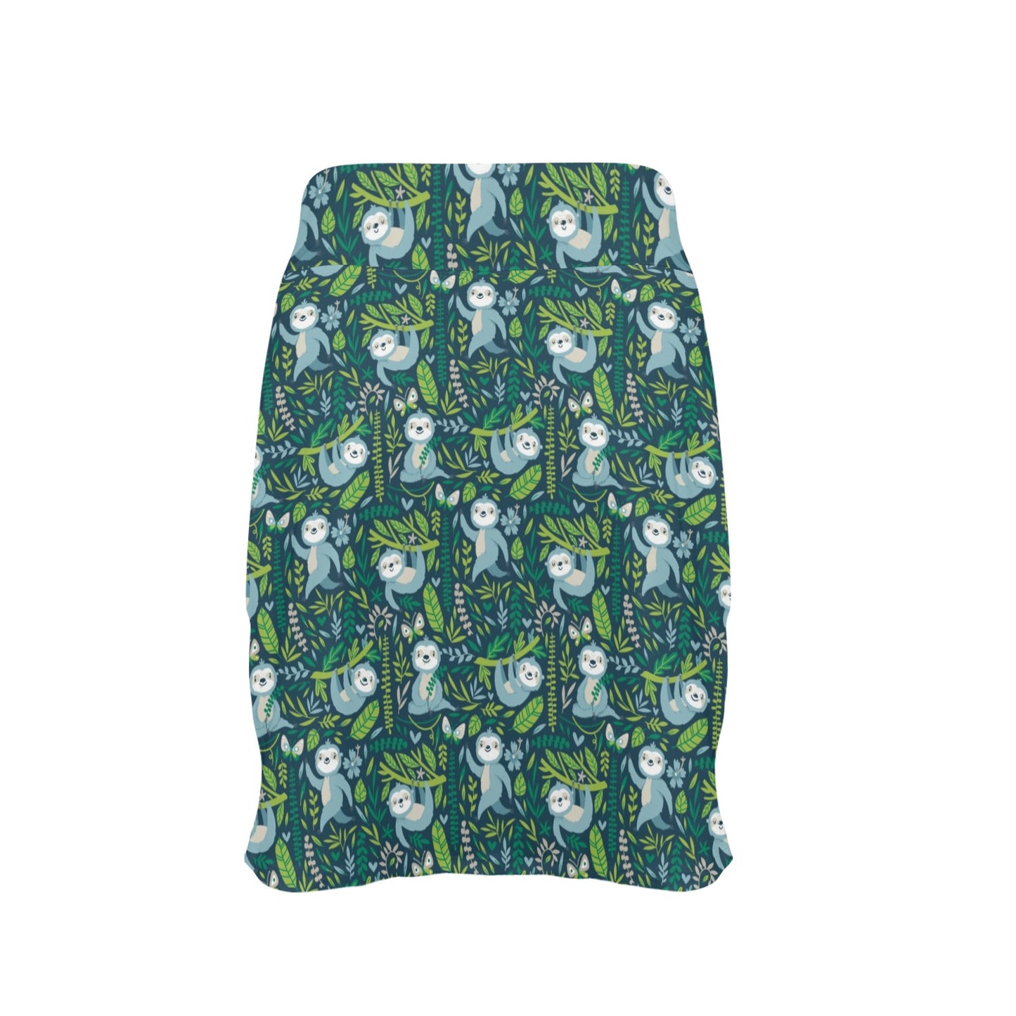 Sloth Print Design LKS304 17" Golf & Pickleball Skort with Pockets