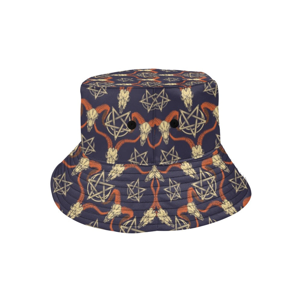 Buffalo Head Print Design LKS403 Unisex Bucket Hat