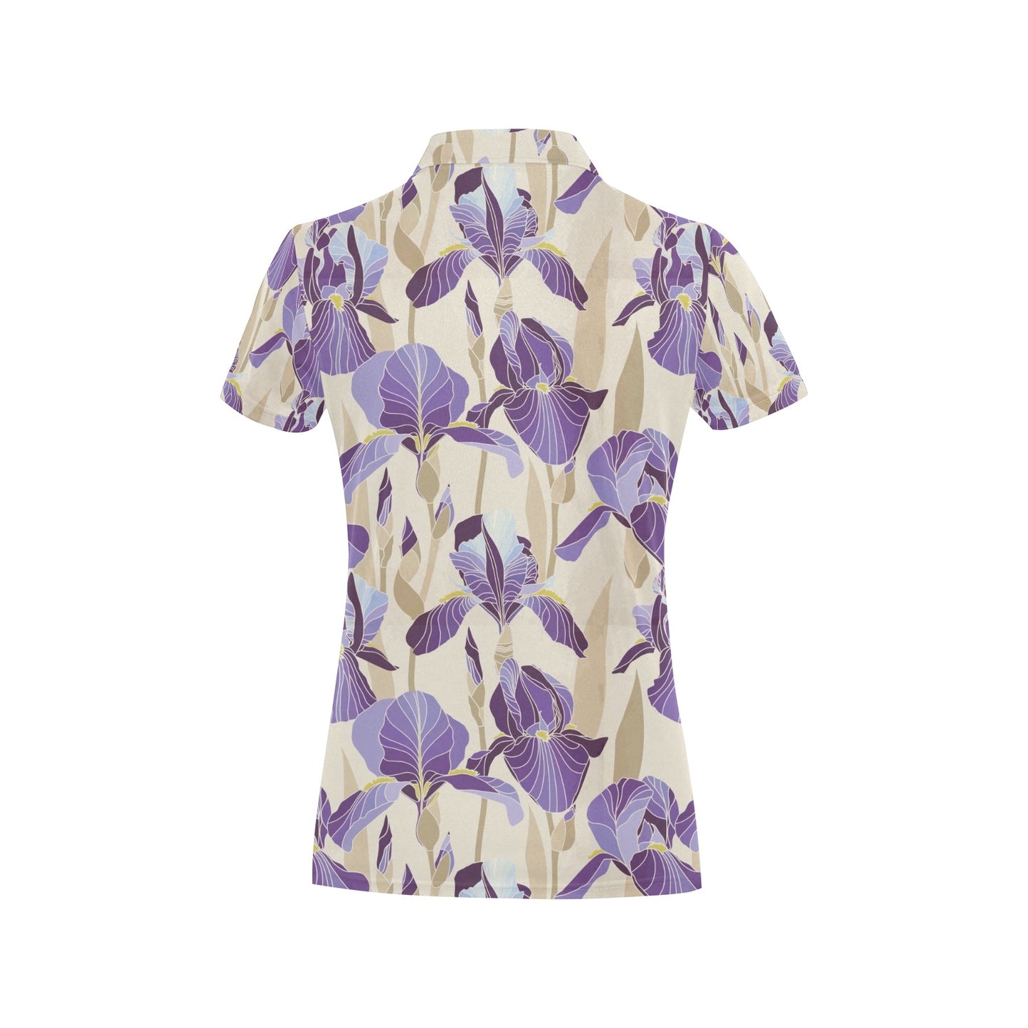 Iris Pattern Print Design IR02 Women's Polo Shirt