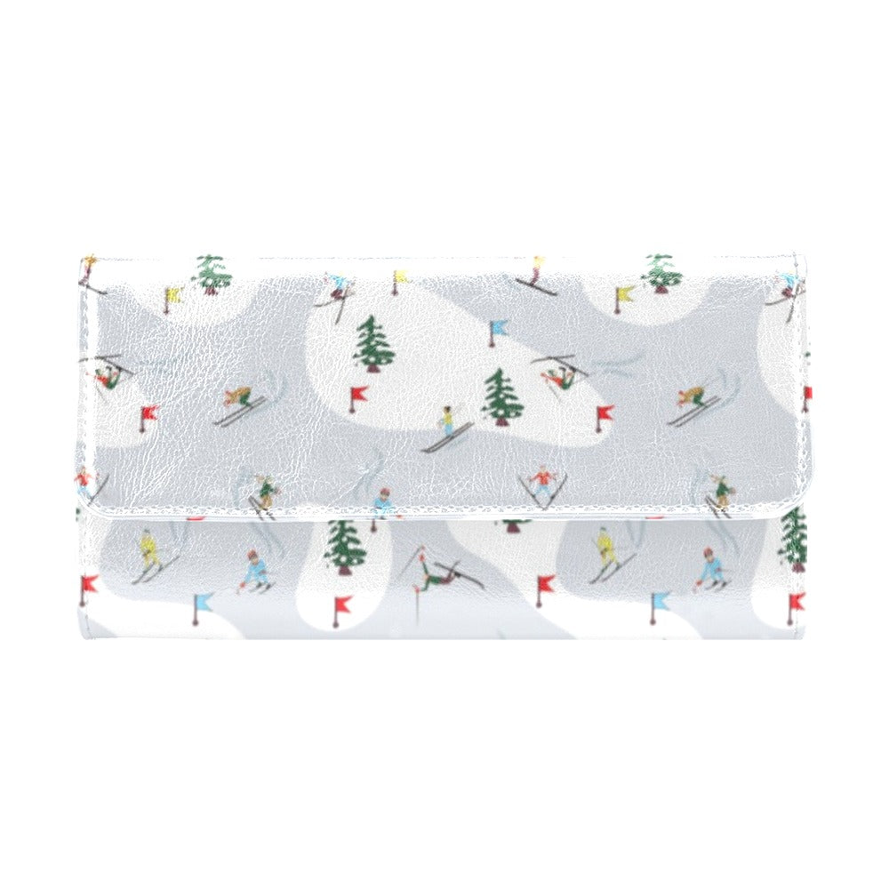 Ski Print Design LKS305 Women's Trifold Wallet