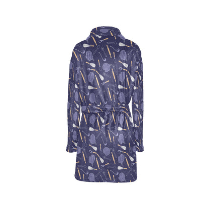 Cooking Kitchen Tools Pattern Print Design 04 Women's Fleece Robe