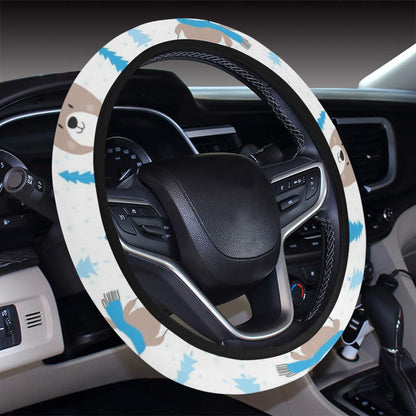 Ski Print Design LKS306 Steering Wheel Cover with Elastic Edge