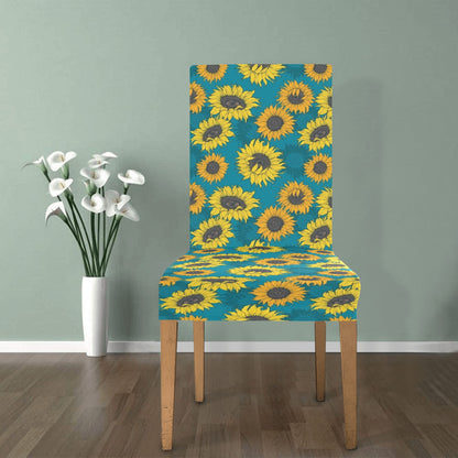 Sunflower Print Design LKS301 Dining Chair Slipcover