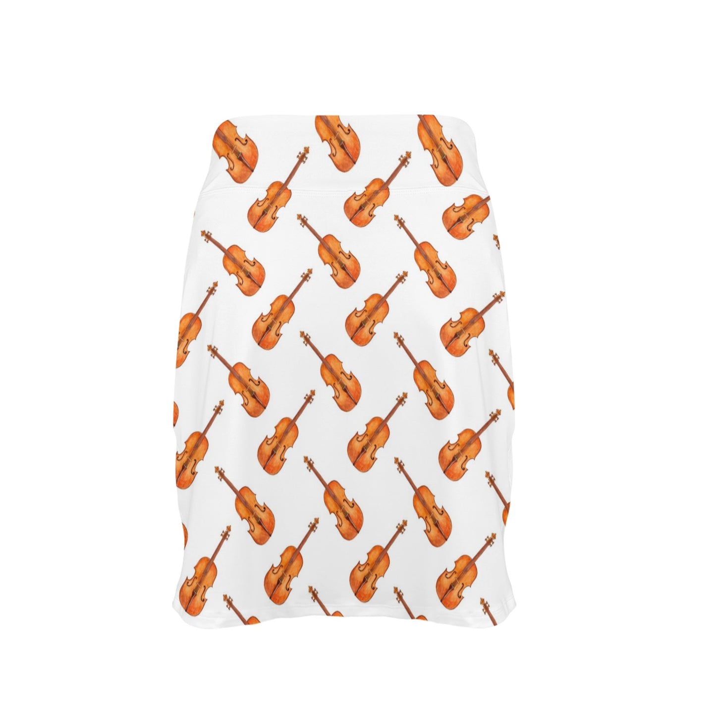 Violin Print Design LKS401 17" Golf & Pickleball Skort with Pockets