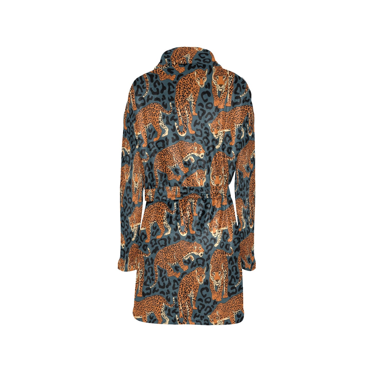 Jaguar Pattern Print Design 04 Women's Fleece Robe
