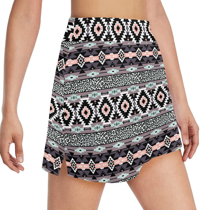Safari Pattern Print Design LKS302 17" Golf & Pickleball Skort with Pockets