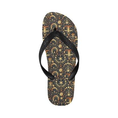 Sun Moon Print Design LKS308 Flip Flops