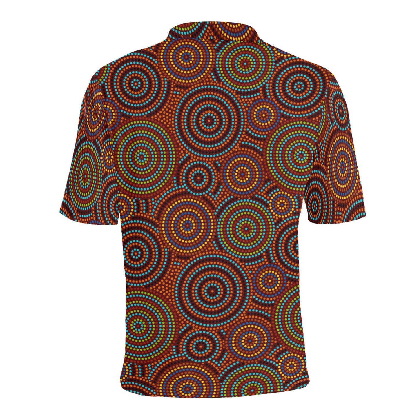 Aboriginal Print Design LKS403 Men Polo Shirt