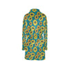 Sunflower Print Design LKS301 Women's Fleece Robe