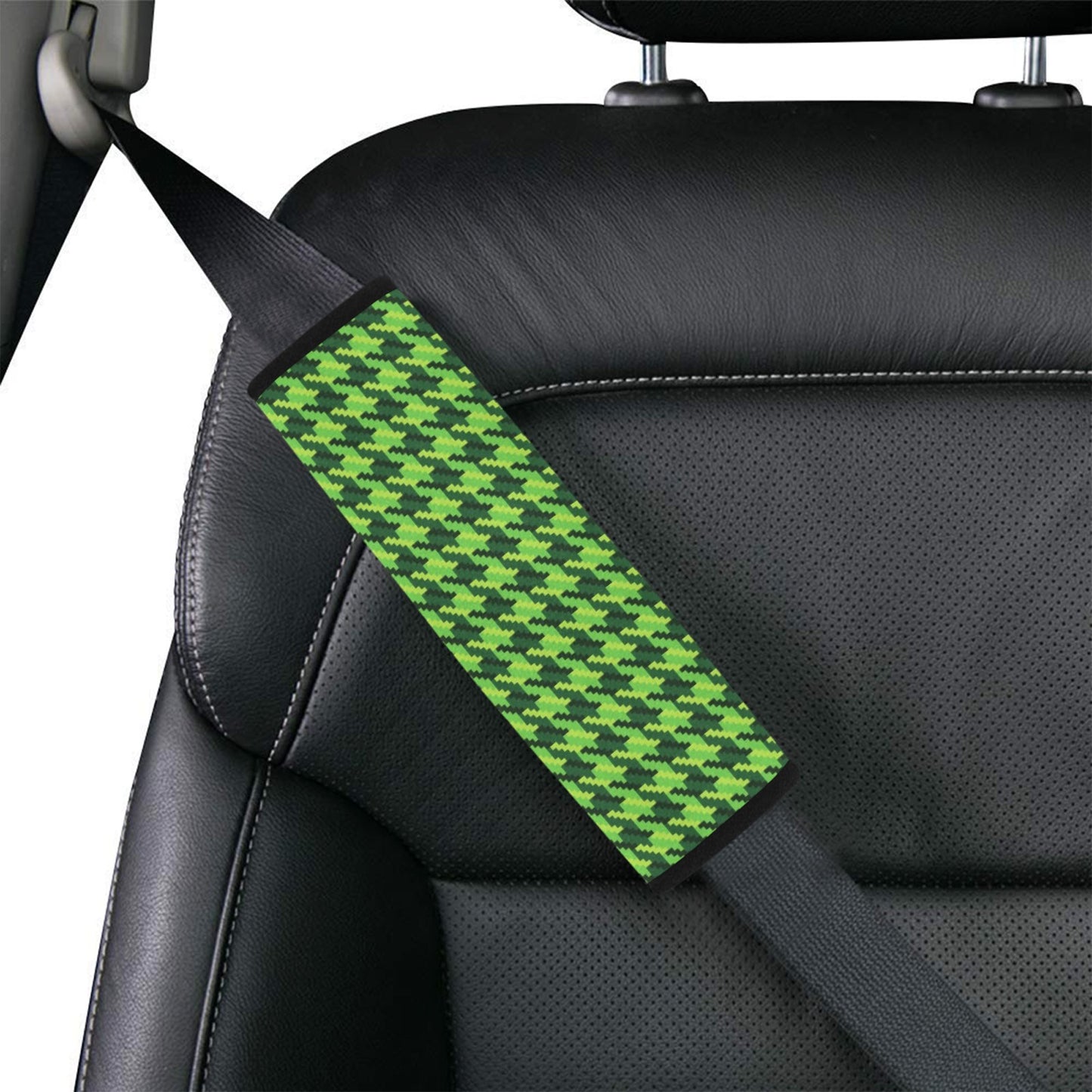 St Patricks Day Houndstooth Pattern Print LKS301 Car Seat Belt Cover