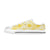 Honey Bee Honeycomb Print Design LKS3010 Women's White Low Top Shoes