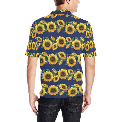 Sunflower Print Design LKS307 Men Polo Shirt