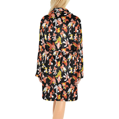 Goldfish Print Design LKS401 Women's Fleece Robe