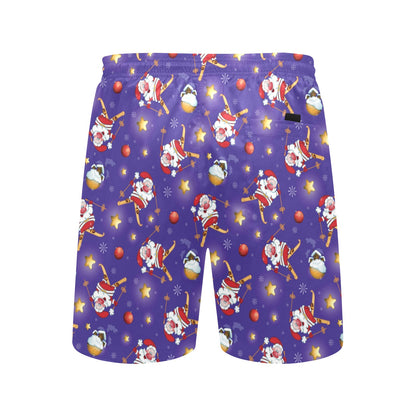 Ski Print Design LKS308 Men's Swim Trunks Beach Shorts