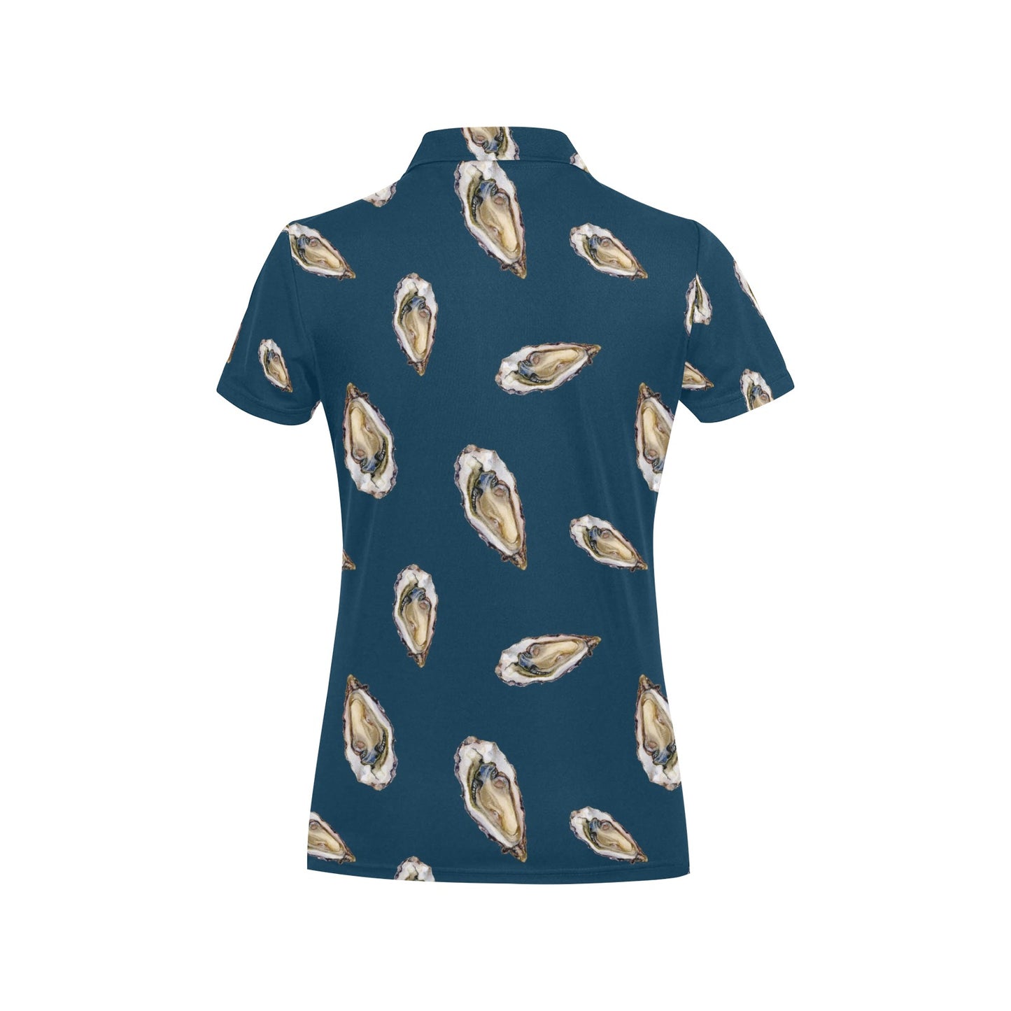 Oyster Pattern Print Design 03 Women's Polo Shirt