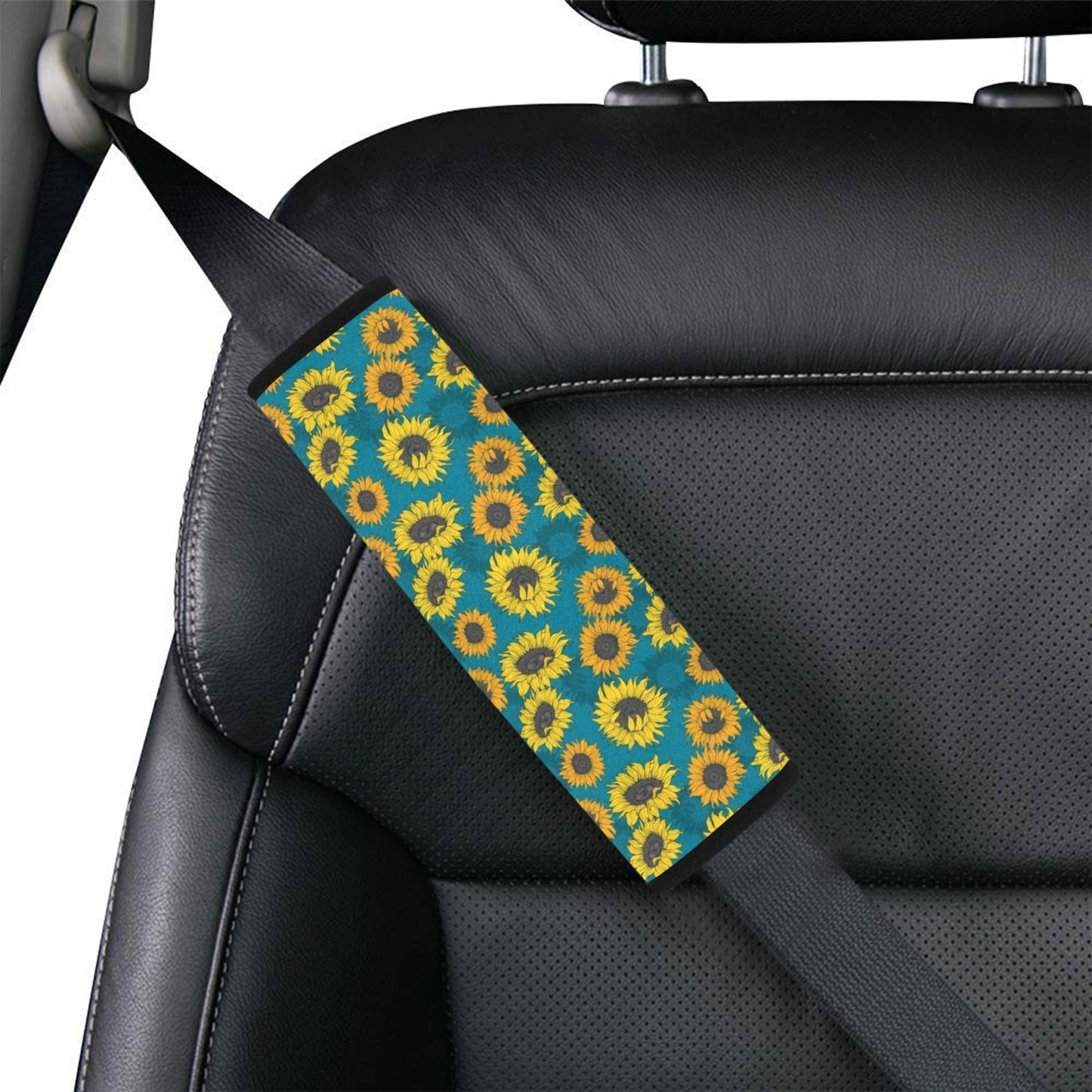 Sunflower Print Design LKS301 Car Seat Belt Cover