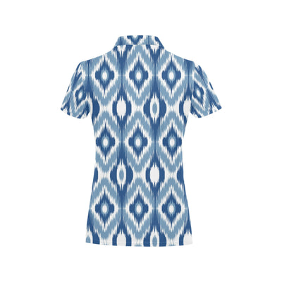 Ikat Pattern Print Design 03 Women's Polo Shirt