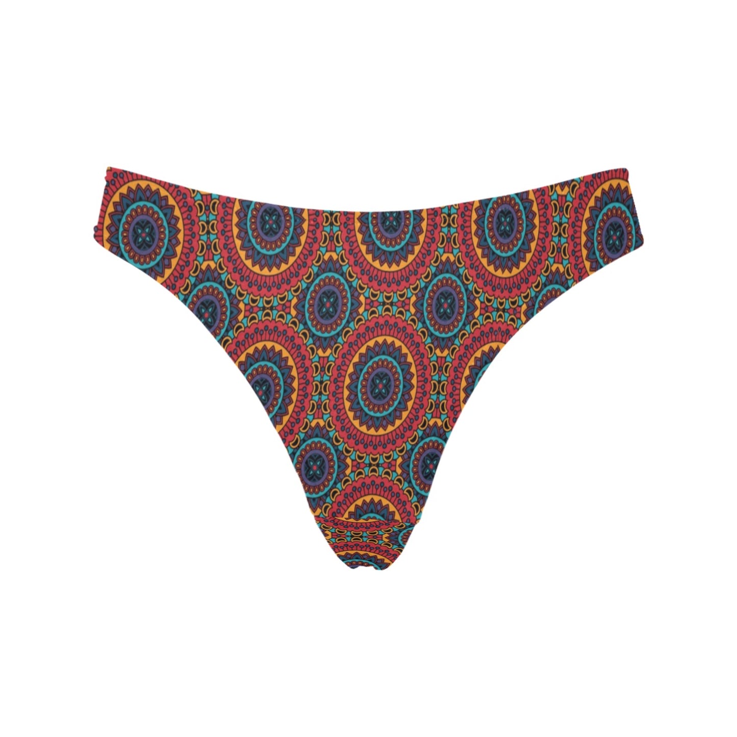Bohemian Mandala Style Print Women's Thongs
