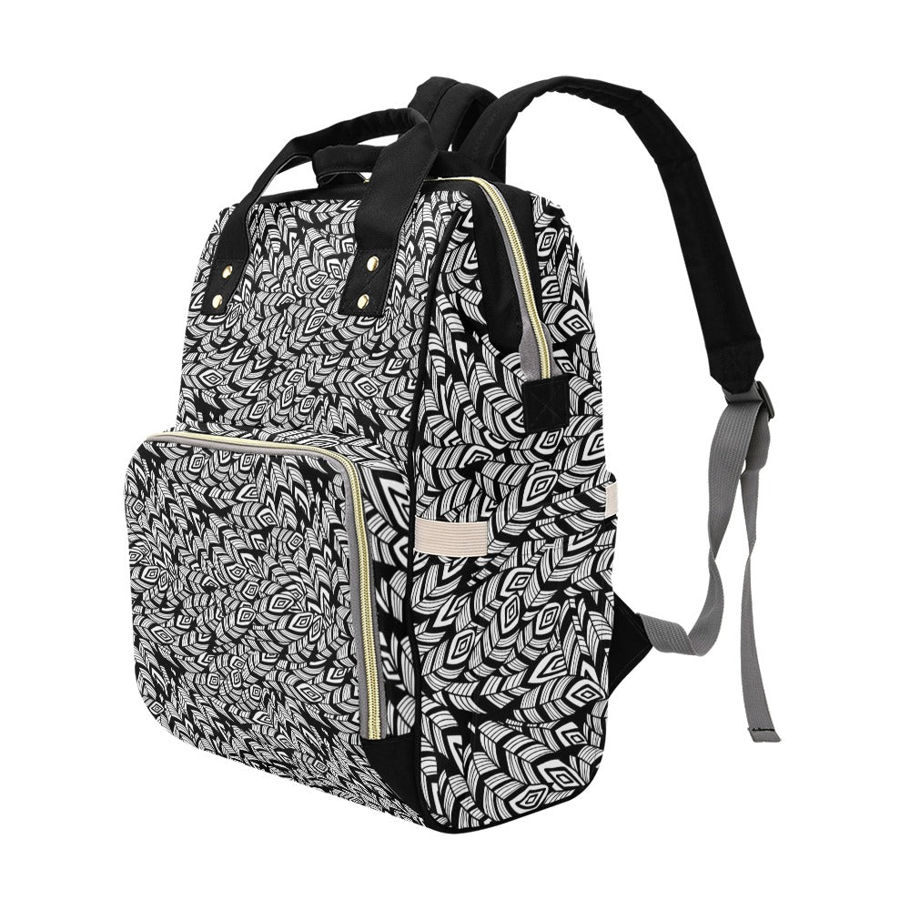 Tribal Pattern Print Design LKS302 Diaper Bag Backpack