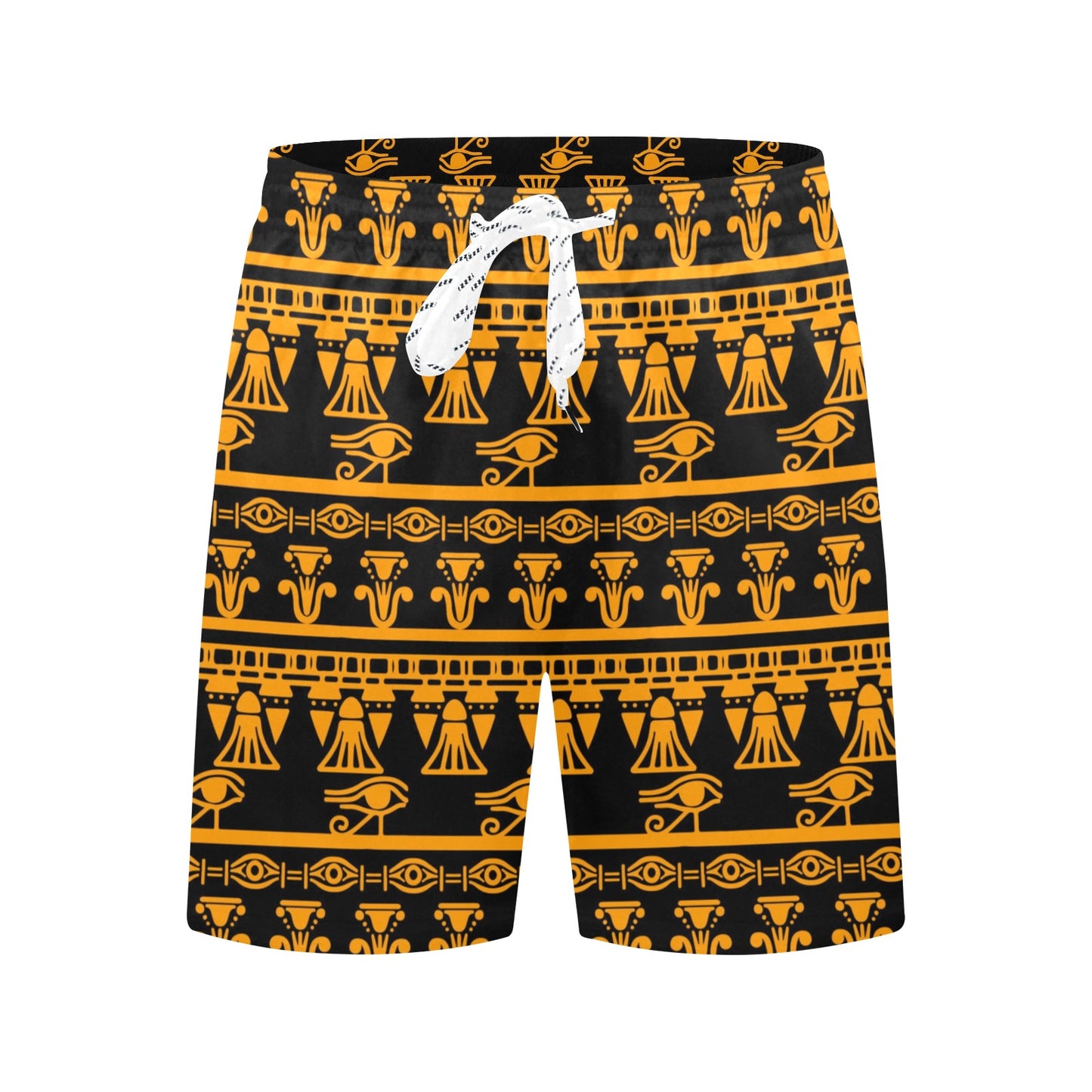 Eye of Horus Tribal Egypt Pattern Men's Swim Trunks Beach Shorts