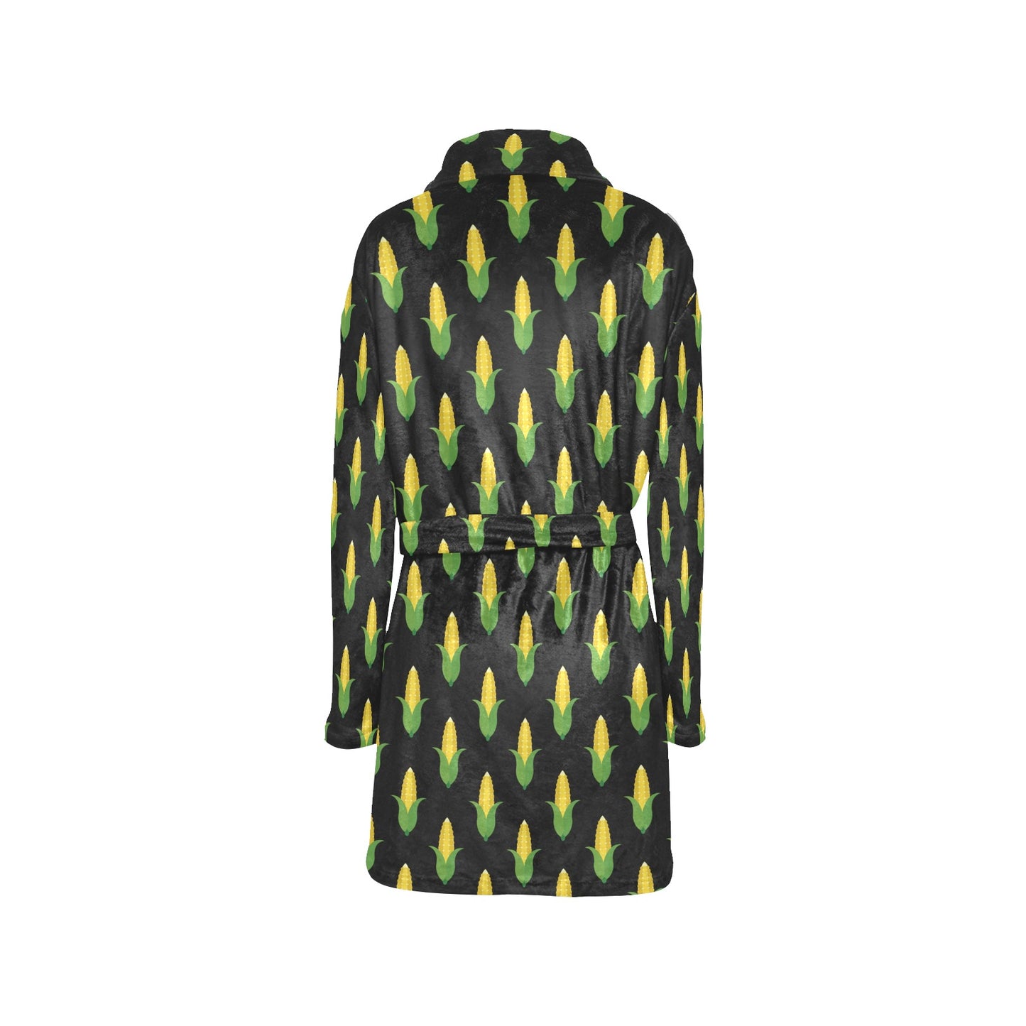 Corn Pattern Print Design 05 Women's Fleece Robe