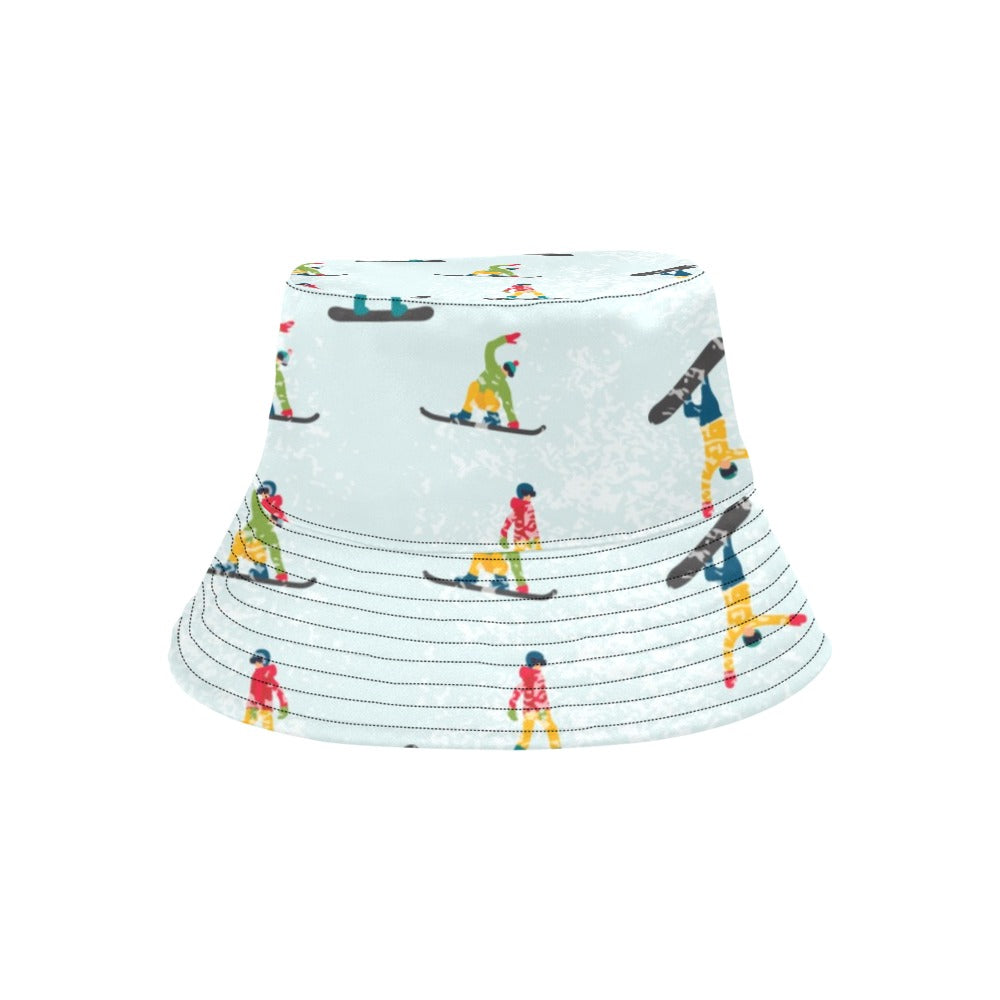 Snowboard Print Design LKS304 Unisex Bucket Hat