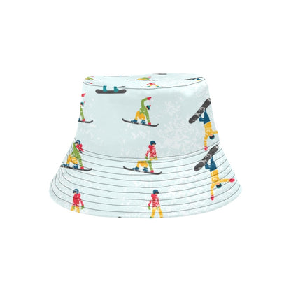 Snowboard Print Design LKS304 Unisex Bucket Hat
