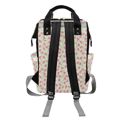 Sweet Pea Print Design LKS301 Diaper Bag Backpack