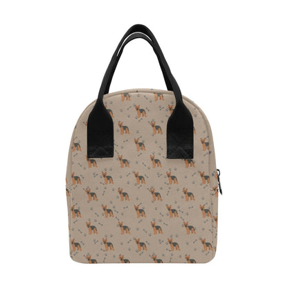 Yorkshire Terriers Print Design LKS305 Insulated Lunch Bag