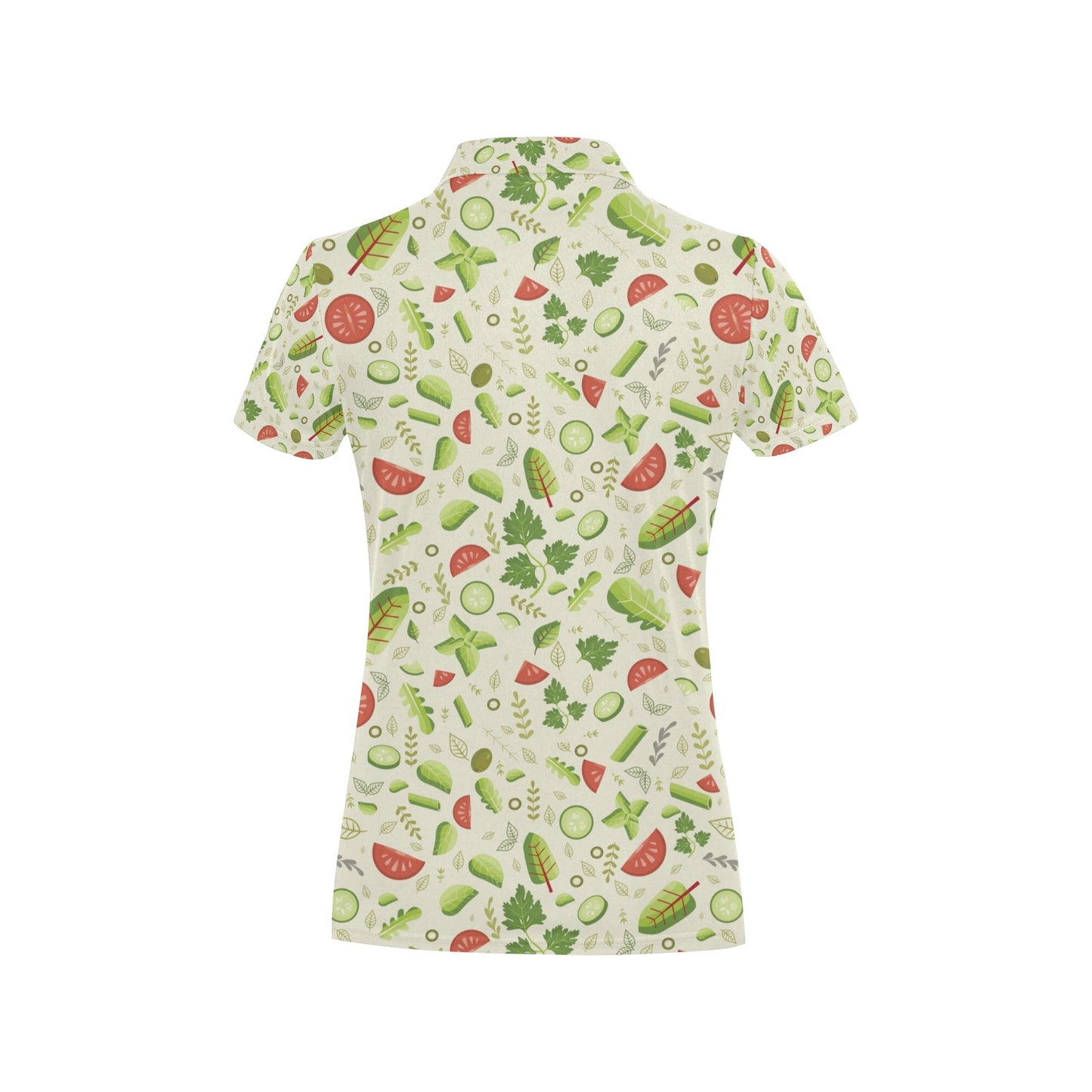 Salad Vegetable Print Design LKS302 Women's Polo Shirt