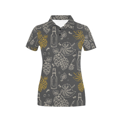 Hope Pattern Print Design 01 Women's Polo Shirt