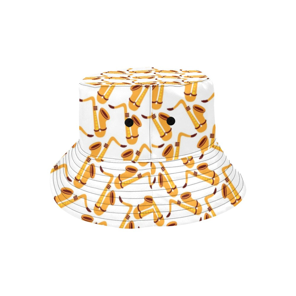Saxophone Print Design LKS404 Unisex Bucket Hat